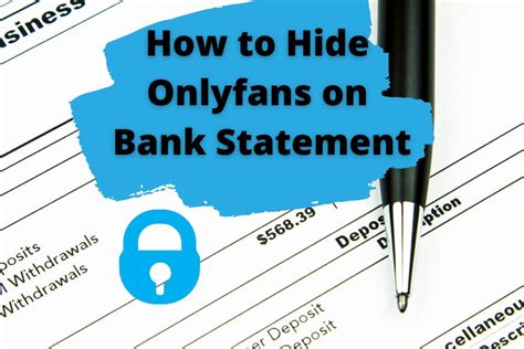 how to make onlyfans not appear on bank statement|Discreet Tips to Keep OnlyFans Off Your Bank Statement